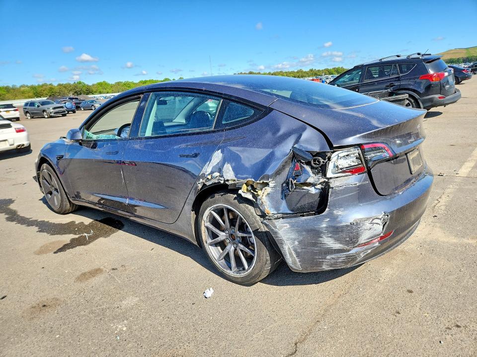 2023 Tesla VIN 5YJ3E1EA9PF679168 COPART salvage auction — FRONT END, Ny - Mv-907A Salvage Certificate, sold $6,200 on 2026-07-22 (photo 2)
