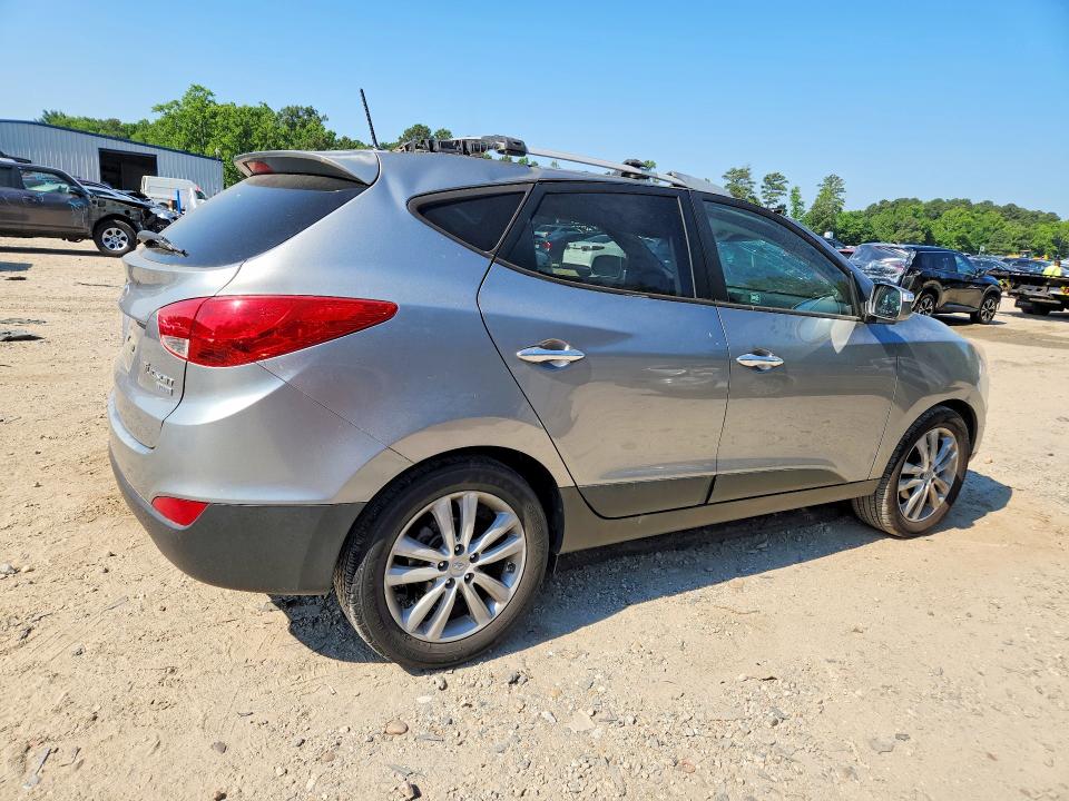 2012 Hyundai VIN KM8JU3AC9CU324107 COPART salvage auction — WATER/FLOOD, Va - Cert Of Title-Salvage Water, sold $1,550 on 2026-07-14 (photo 3)