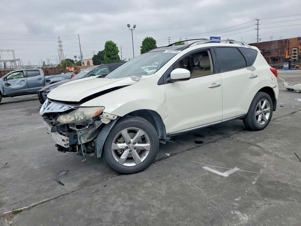 2010 Nissan Murano VIN JN8AZ1MW0AW126697 COPART salvage auction — FRONT END, Ca - Salvage Certificate, sold $975 on 2026-07-15 (photo 1)