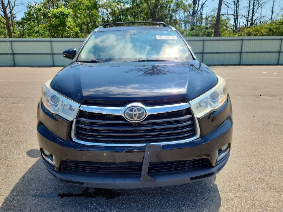 2016 Toyota Highlander VIN 5TDDKRFH8GS246038 COPART salvage auction — REAR END, Ny - Mv-907A Salvage Certificate, sold $10,700 on 2026-07-06 (photo 5)