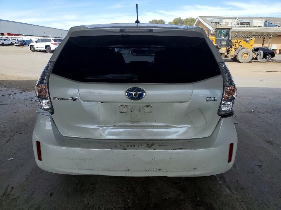 2014 Toyota Prius v VIN JTDZN3EU6EJ006098 COPART salvage auction — REAR END, CA - SALVAGE CERTIFICATE, sold $725 on 2026-07-23 (photo 6)