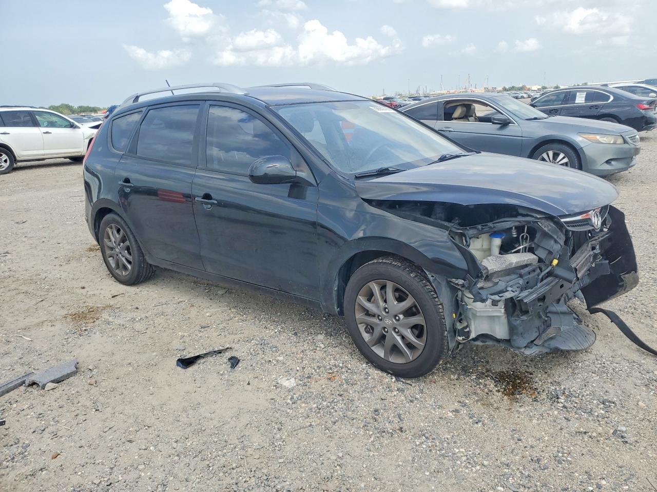 2012 Hyundai Elantra VIN KMHDC8AEXCU136582 COPART salvage auction — Front End, TX - SALVAGE VEHICLE TITLE, sold $650 on 2026-07-09 (photo 4)
