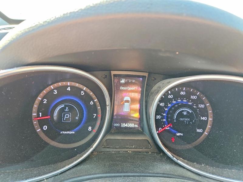 2013 Hyundai Santa fe VIN 5XYZUDLA9DG114425 COPART salvage auction — FRONT END, Md - Cert Of Salvage > 75% Damage, sold $1,700 on 2026-07-02 (photo 9)