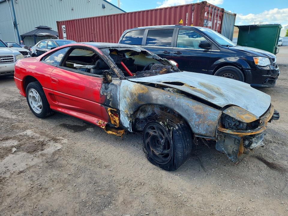 1992 Dodge Stealth VIN JB3XD64B6NY048288 COPART salvage auction — BURN, On - Permit Irrepairable, sold $175 on 2026-07-28 (photo 4)