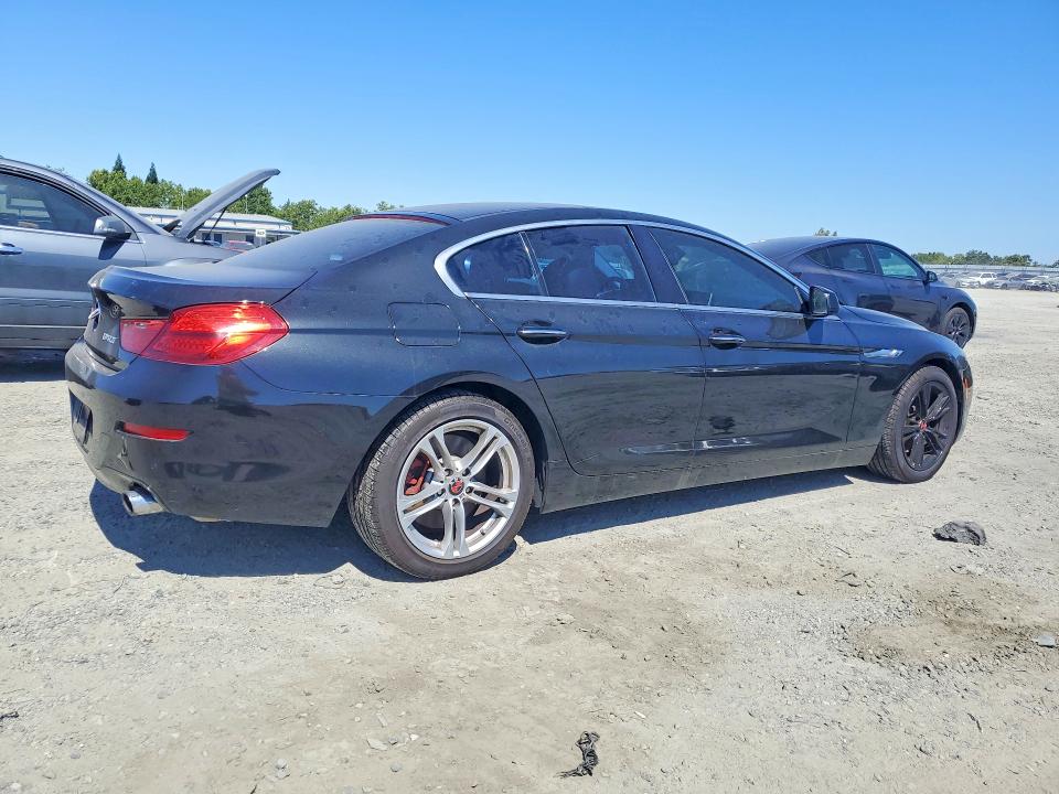 2014 BMW 6 series VIN WBA6B8C53ED452743 COPART salvage auction — MINOR DENT/SCRATCHES, In - Cert Of Title - Rebuilt Vehicl, sold $3,000 on 2026-07-09 (photo 3)