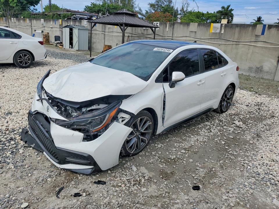 2022 Toyota Corolla VIN 5YFT4MCE1NP100377 COPART salvage auction — FRONT END, Fl - Certificate Of Destruction, sold $1,200 on 2026-07-28 (photo 1)
