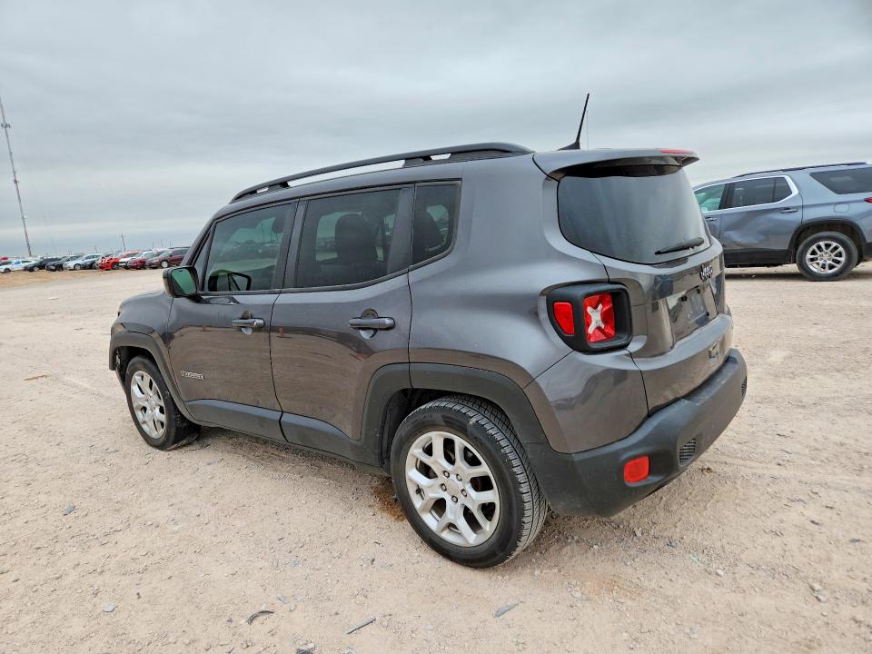 2018 Jeep Renegade VIN ZACCJABB5JPJ68241 COPART salvage auction — FRONT END, Tx - Salvage Vehicle Title, sold $15 on 2026-07-29 (photo 2)