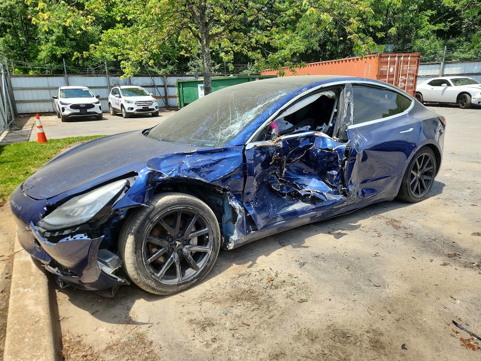 2020 Tesla Model 3 VIN 5YJ3E1EA8LF796931 COPART salvage auction — SIDE, VA - CERTIFICATE OF TITLE, sold $2,250 on 2026-07-14 (photo 1)