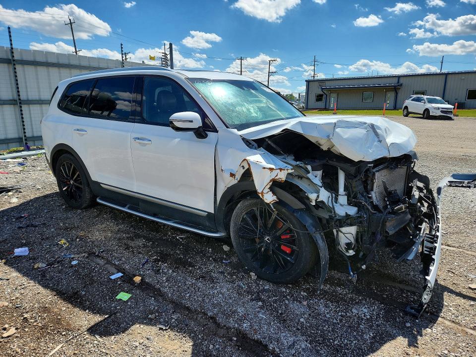 2020 Kia Telluride VIN 5XYP5DHC6LG086032 COPART salvage auction — FRONT END, Mi - Certificate Of Title, sold $6,400 on 2026-07-29 (photo 4)
