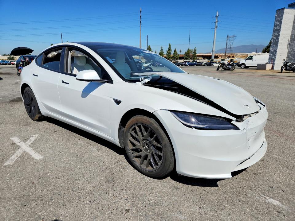 2024 Tesla Model 3 VIN 5YJ3E1EB9RF807081 COPART salvage auction — FRONT END, Ca - Salvage Certificate, sold $13,700 on 2026-07-02 (photo 4)