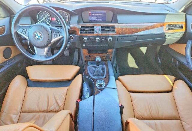 2009 BMW 5 series VIN WBANU53529BY65310 COPART salvage auction — NORMAL WEAR, Oh - Certificate Of Title, sold $5,600 on 2026-07-10 (photo 8)