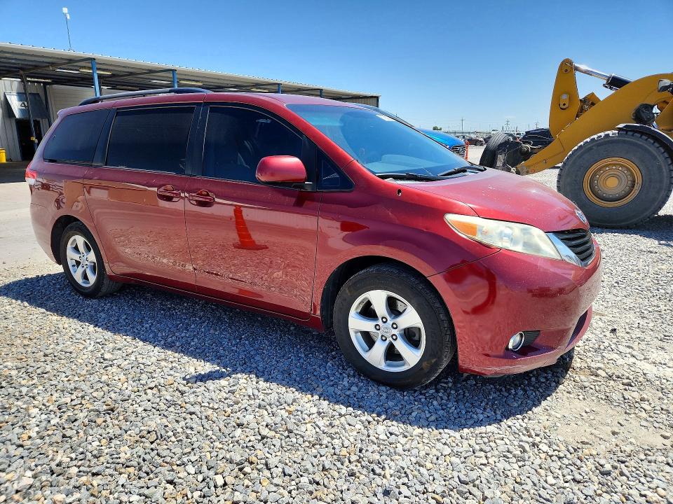 2011 Toyota Sienna VIN 5TDKK3DC4BS075986 COPART salvage auction — HAIL, Co - Certificate Of Title, sold $2,050 on 2026-07-07 (photo 4)