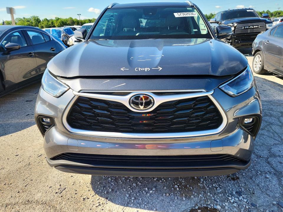 2023 Toyota Highlander VIN 5TDKDRAH3PS515040 COPART salvage auction — REAR END, In - Cert Of Title-Salvage Title, sold $14,100 on 2026-07-24 (photo 5)