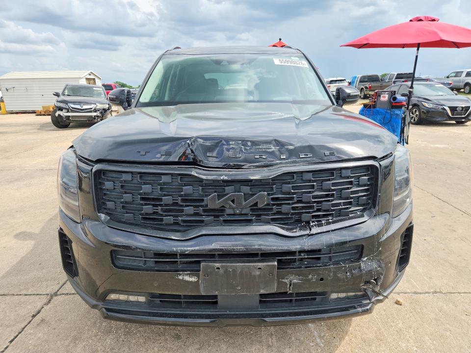 2022 Kia Telluride VIN 5XYP5DHC6NG199045 COPART salvage auction — FRONT END, Tx - Salvage Vehicle Title, sold $5,800 on 2026-07-23 (photo 5)