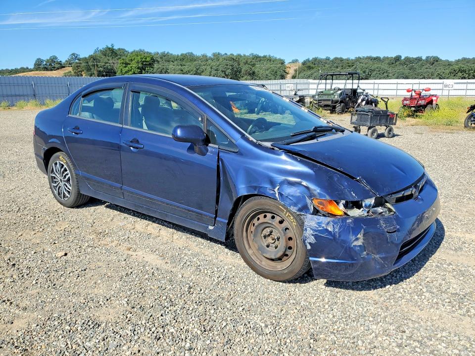 2007 Honda Civic VIN 1HGFA16537L116738 COPART salvage auction — FRONT END, Ca - Salvage Certificate, sold $250 on 2026-07-02 (photo 4)