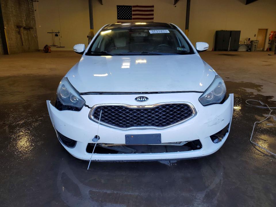 2014 Kia Cadenza VIN KNALN4D76E5149176 COPART salvage auction — FRONT END, In - Certificate Of Title, sold $900 on 2026-07-16 (photo 5)