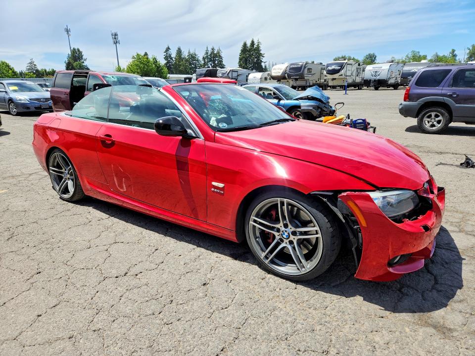 2013 BMW 3er VIN WBADX1C50DJ128732 COPART salvage auction — FRONT END, Or - Salvage Title Certificate, sold $2,100 on 2026-07-27 (photo 4)