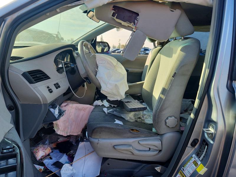 2013 Toyota Sienna VIN 5TDZK3DC7DS391089 COPART salvage auction — FRONT END, CA - SALVAGE CERTIFICATE, sold $200 on 2026-07-28 (photo 7)