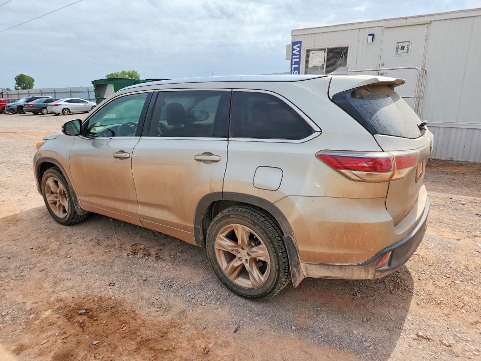 2016 Toyota Highlander VIN 5TDDKRFH6GS230355 COPART salvage auction — REAR END, OK - CERT OF TITLE-SALVAGE, sold $2,400 on 2026-07-28 (photo 2)