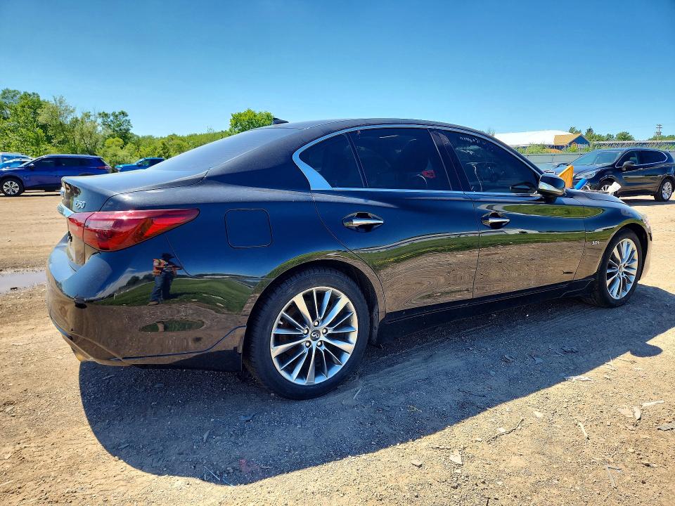 2018 Infiniti Q50 VIN JN1EV7AR6JM437317 COPART salvage auction — MECHANICAL, Oh - Certificate Of Title, sold $650 on 2026-07-12 (photo 3)