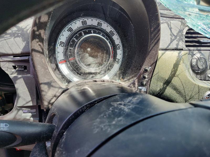 2012 Fiat 500 VIN 3C3CFFAR0CT254511 COPART salvage auction — ROLLOVER, Mi - Certificate Of Title, sold $450 on 2026-08-13 (photo 9)