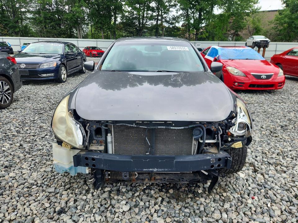 2010 Infiniti G37 VIN JN1CV6AR4AM457762 COPART salvage auction — FRONT END, MT - CERTIFICATE OF TITLE, sold $650 on 2026-07-16 (photo 5)