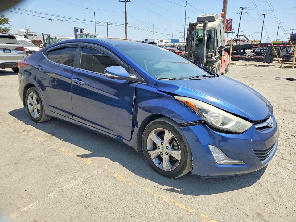 2016 Hyundai VIN 5NPDH4AE6GH735039 COPART salvage auction — FRONT END, CA - SALVAGE CERTIFICATE, sold $1,750 on 2026-07-02 (photo 4)
