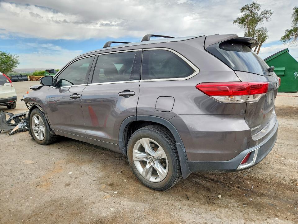 2019 Toyota Highlander VIN 5TDDZRFH9KS711091 COPART salvage auction — FRONT END, Nm - Cert Of Title-Salvage, sold $6,700 on 2026-07-09 (photo 2)
