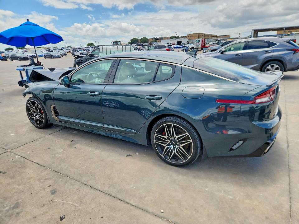 2022 Kia Stinger VIN KNAE45LC3N6119837 COPART salvage auction — FRONT END, TX - SALVAGE VEHICLE TITLE, sold $175 on 2026-07-30 (photo 2)