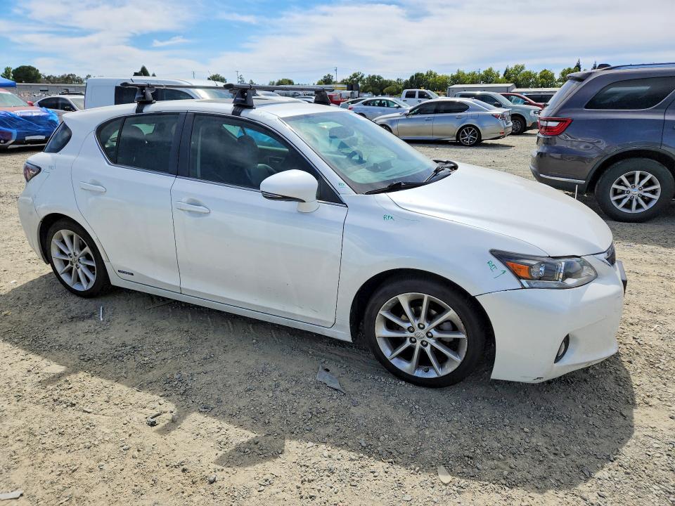 2012 Lexus Ct VIN JTHKD5BH3C2083587 COPART salvage auction — FRONT END, Ca - Salvage Certificate, sold $3,350 on 2026-07-07 (photo 4)