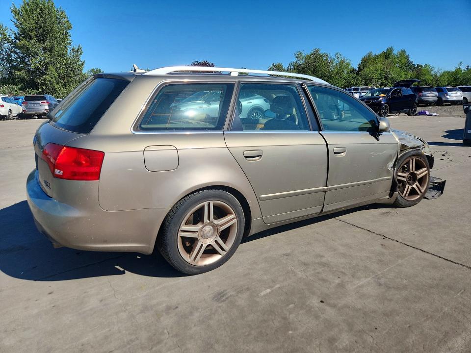 2007 Audi A4 VIN WAUKF78E57A231624 COPART salvage auction — FRONT END, Or - Salvage Title Certificate, sold $150 on 2026-07-27 (photo 3)