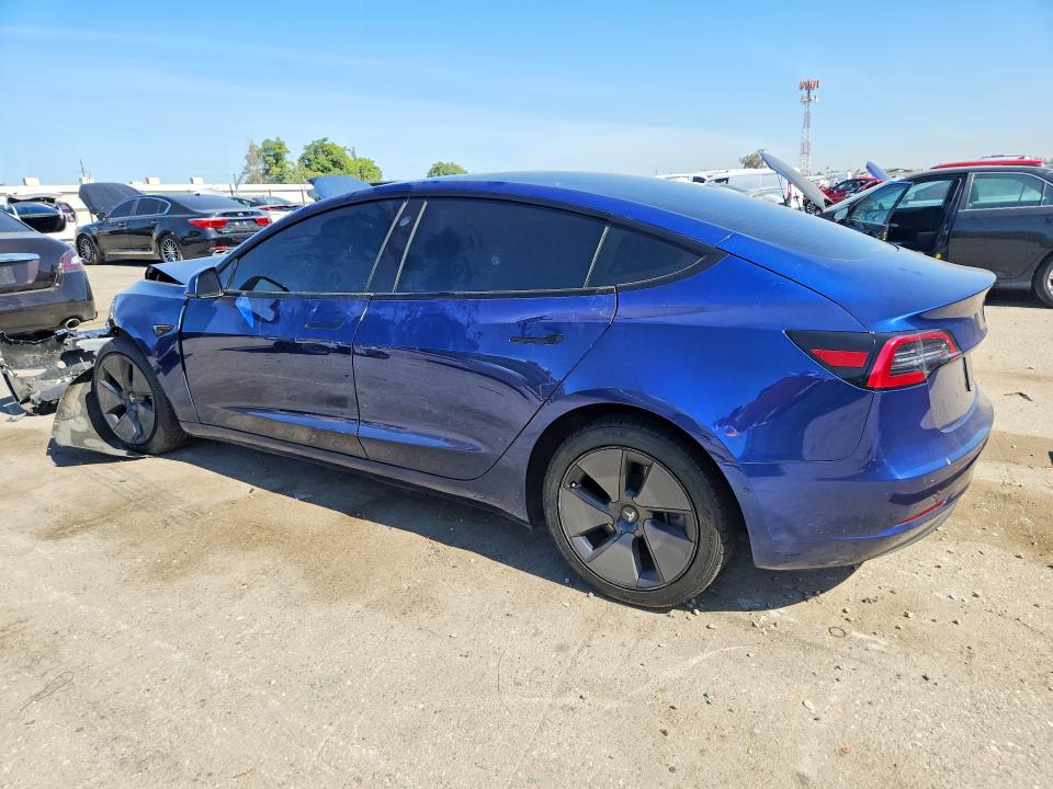 2021 Tesla Model 3 VIN 5YJ3E1EA3MF919536 COPART salvage auction — FRONT END, Ca - Salvage Certificate, sold $3,750 on 2026-07-24 (photo 2)