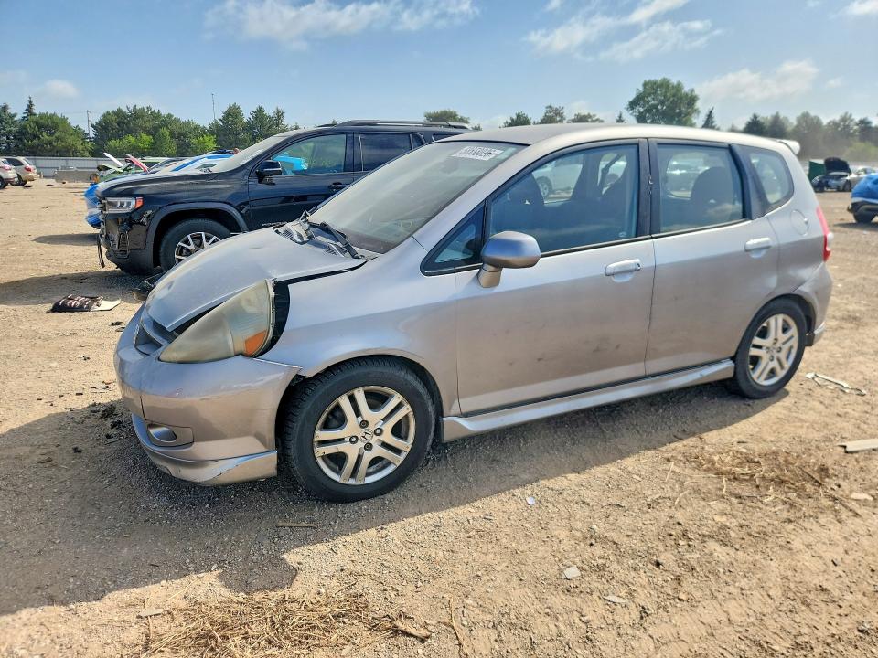 2007 Honda Fit VIN JHMGD38667S047415 COPART salvage auction — FRONT END, Il - Salvage Certificate, sold $250 on 2026-07-28 (photo 1)