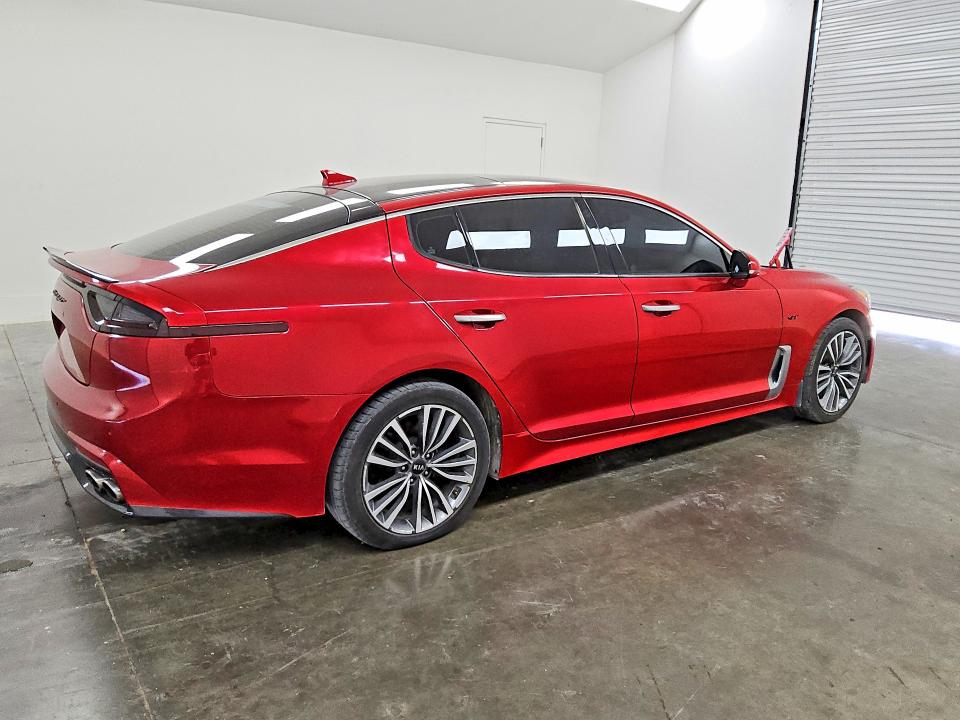 2019 Kia Stinger VIN KNAE15LA2K6046124 COPART salvage auction — FRONT END, TX - CERT OF TITLE-REBUILT SALVAGE, sold $4,900 on 2026-07-07 (photo 3)
