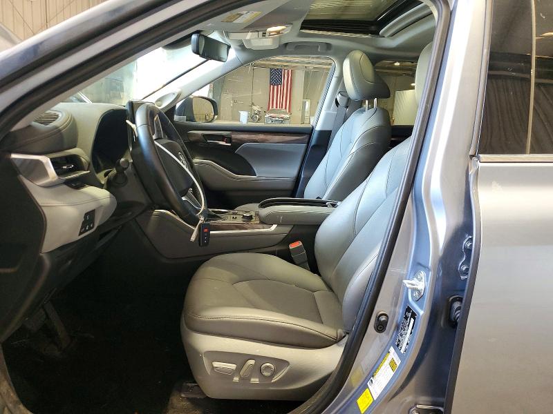 2021 Toyota Highlander VIN 5TDDZRBH9MS159665 COPART salvage auction — FRONT END, Pa - Certificate Of Salvage, sold $17,700 on 2026-07-15 (photo 7)