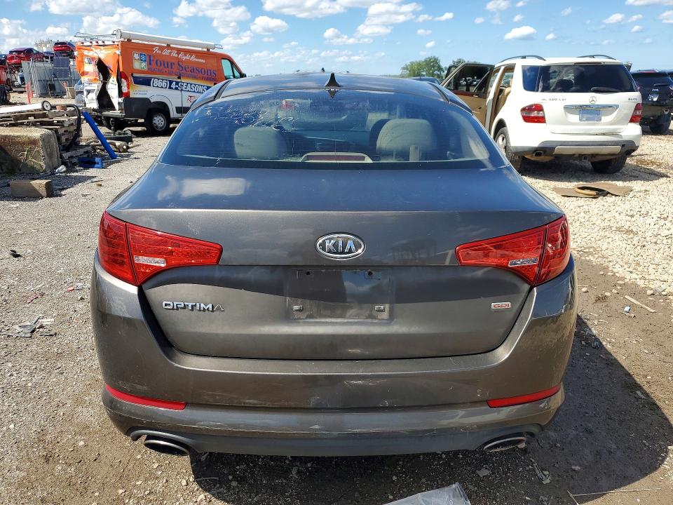 2011 Kia Optima VIN KNAGM4A71B5122620 COPART salvage auction — VANDALISM, Il - Salvage Certificate, sold $375 on 2026-07-31 (photo 6)