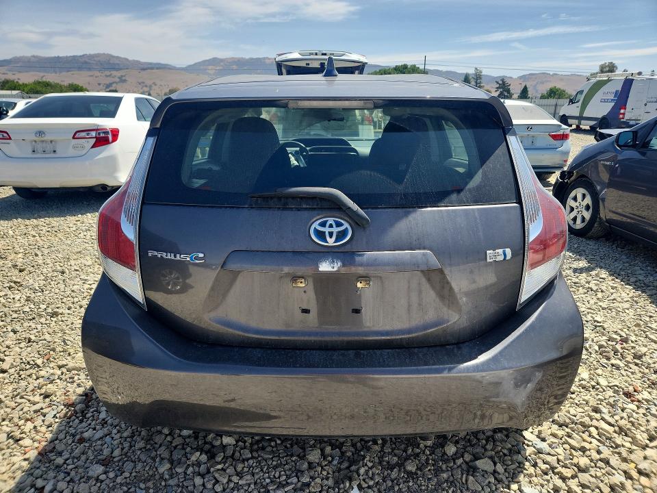 2016 Toyota Prius VIN JTDKDTB37G1125717 COPART salvage auction — FRONT END, Ca - Salvage Certificate, sold $1,300 on 2026-07-02 (photo 6)
