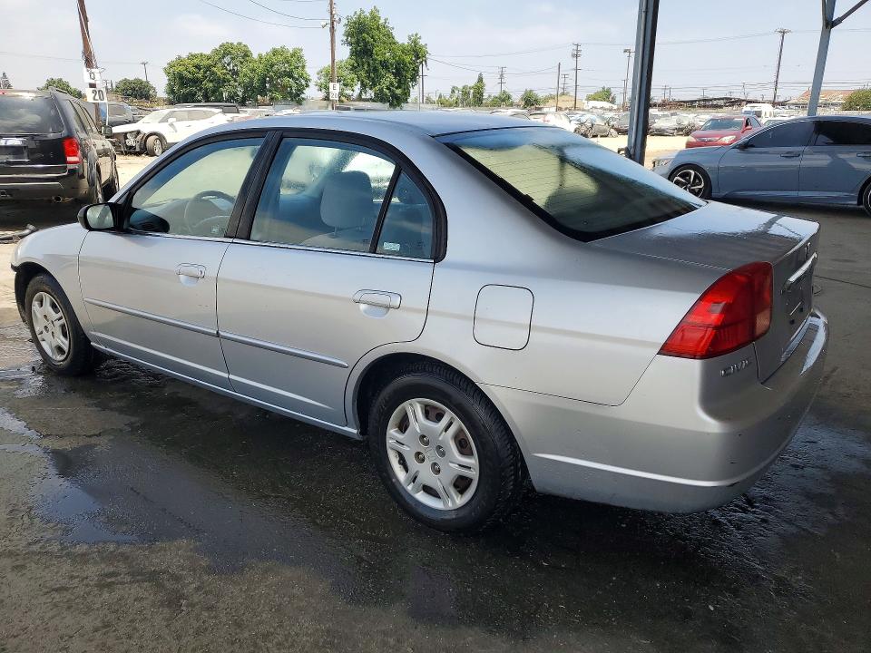 2002 Honda Civic VIN 2HGES16502H527450 COPART salvage auction — FRONT END, Ca - Salvage Certificate, sold $375 on 2026-07-02 (photo 2)