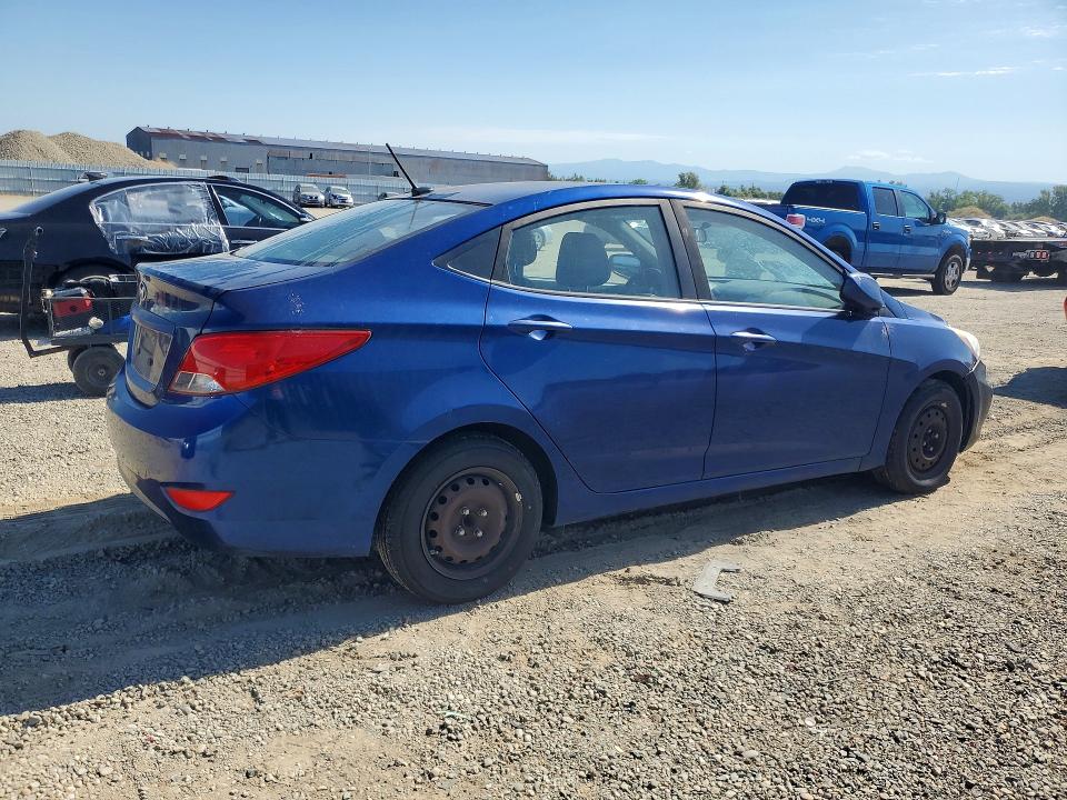 2016 Hyundai Accent VIN KMHCT4AE3GU105488 COPART salvage auction — VANDALISM, Ca - Dis/Dlr/Exp Only Clean Title, sold $550 on 2026-07-31 (photo 3)