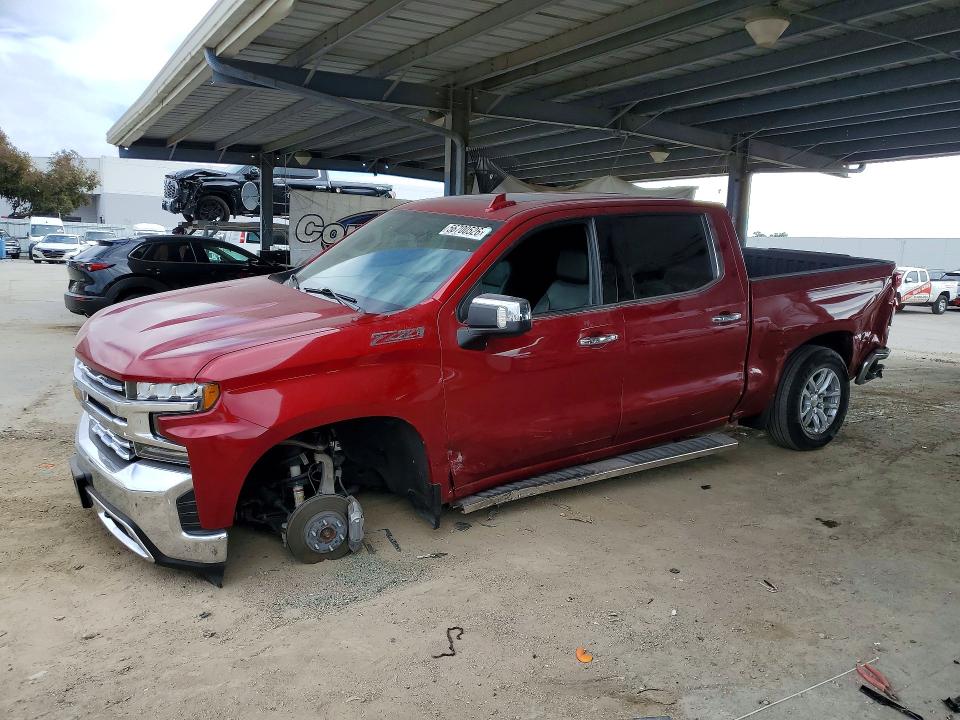 2019 Chevrolet Silverado VIN 1GCUYGED4KZ419661 COPART salvage auction — REAR END, Ca - Salvage Certificate, sold $8,500 on 2026-07-02 (photo 1)