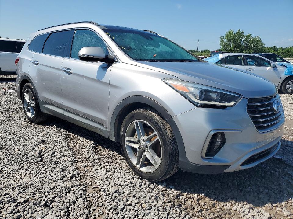 2018 Hyundai Santa fe VIN KM8SR4HF0JU283441 COPART salvage auction — MECHANICAL, Al - Cert Of Title-Salvage Title, sold $3,300 on 2026-07-07 (photo 4)