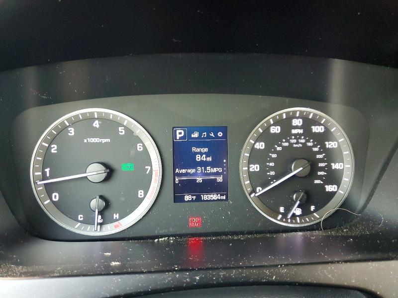 2016 Hyundai Sonata VIN 5NPE24AA7GH266031 COPART salvage auction — WATER/FLOOD, Va - Cert Of Title-Salvage Water, sold $550 on 2026-07-10 (photo 9)