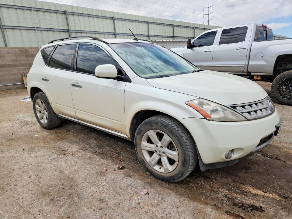 2007 Nissan Murano VIN JN8AZ08W27W647479 COPART salvage auction — BURN, NM - CERT OF TITLE-SALVAGE (P), sold $275 on 2026-07-02 (photo 4)