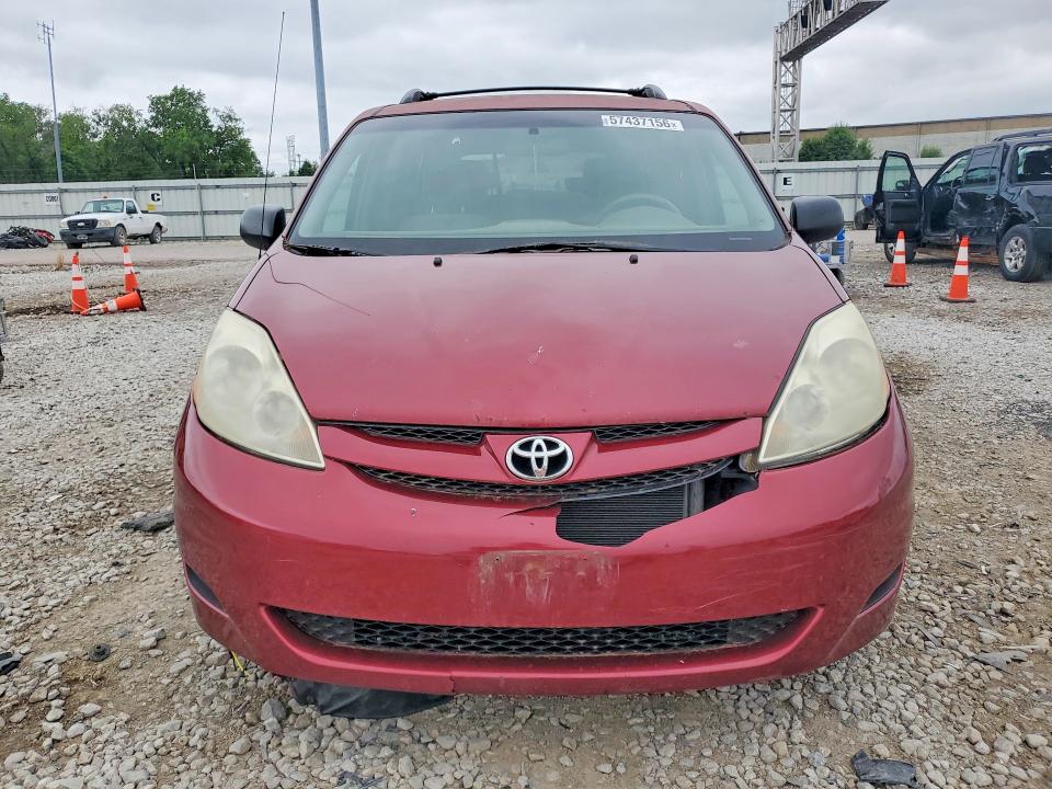 2009 Toyota Sienna VIN 5TDZK23C09S288759 COPART salvage auction — FRONT END, Oh - Certificate Of Title, sold $700 on 2026-07-17 (photo 5)