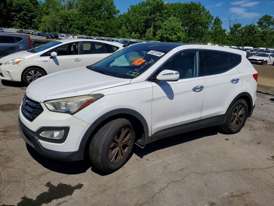 2013 Hyundai Santa fe VIN 5XYZU3LB2DG051199 COPART salvage auction — FRONT END, Salvage Title, sold $1,850 on 2026-07-16 (photo 1)