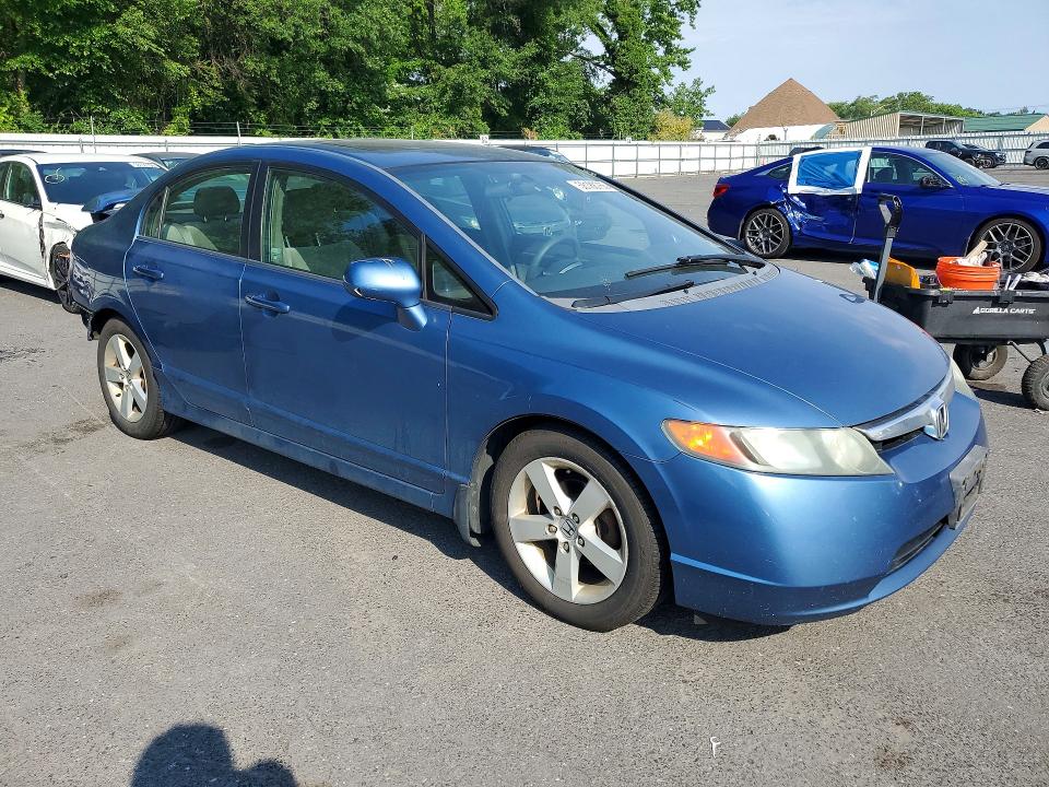 2007 Honda Civic VIN 1HGFA16897L055602 COPART salvage auction — REAR END, Nj - Cert Of Title-Salvage, sold $625 on 2026-07-02 (photo 4)