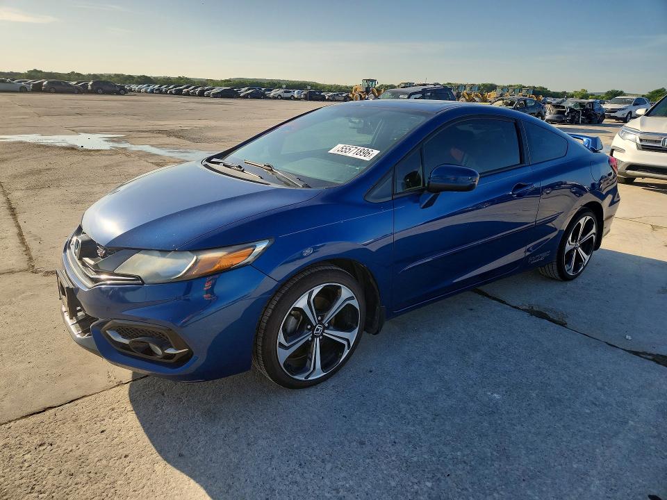 2014 Honda Civic VIN 2HGFG4A50EH702153 COPART salvage auction — SIDE, Tx - Certificate Of Title, sold $1,900 on 2026-07-09 (photo 1)