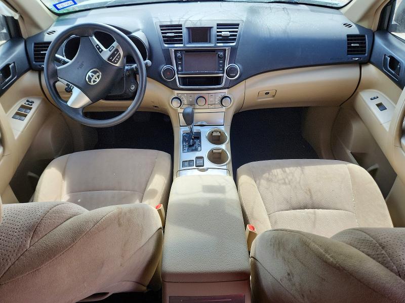 2013 Toyota Highlander VIN 5TDZA3EH8DS037286 COPART salvage auction — FRONT END, Tx - Salvage Vehicle Title, sold $3,800 on 2026-07-07 (photo 8)
