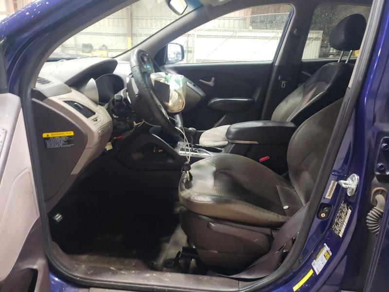 2012 Hyundai Tucson VIN KM8JU3AC9CU422621 COPART salvage auction — FRONT END, LA - CERT OF TITLE-SALVAGE, sold $500 on 2026-07-24 (photo 7)