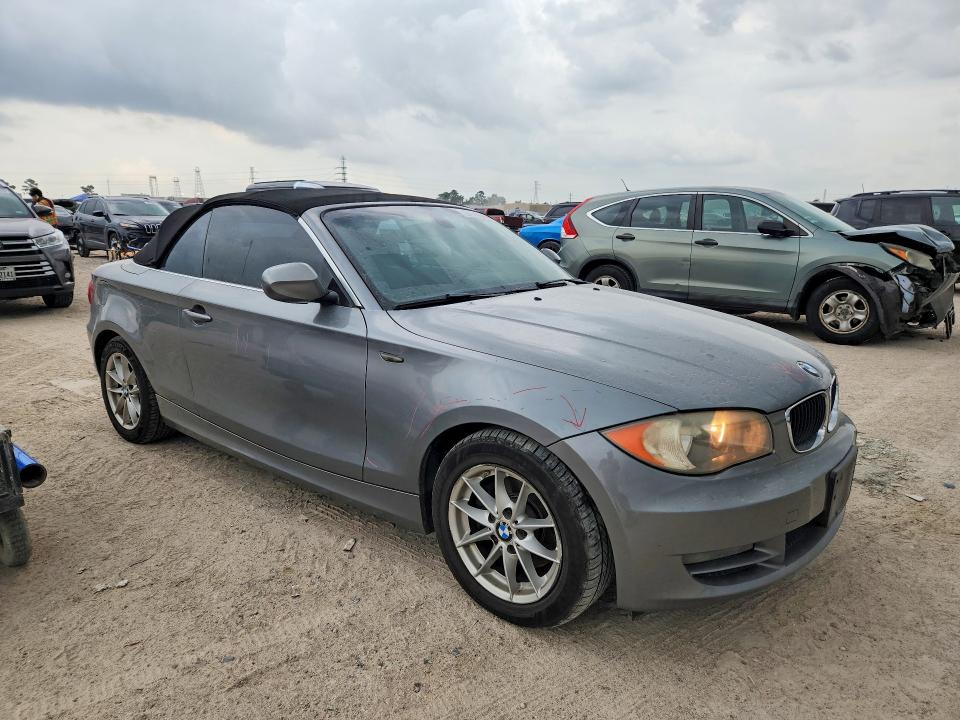2011 BMW 1 series VIN WBAUN1C51BVH83299 COPART salvage auction — REAR END, TX - SALVAGE VEHICLE TITLE, sold $925 on 2026-07-24 (photo 4)